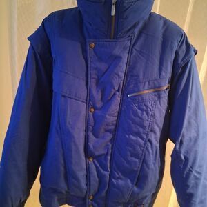 Men's Royal Blue Puffer Jacket